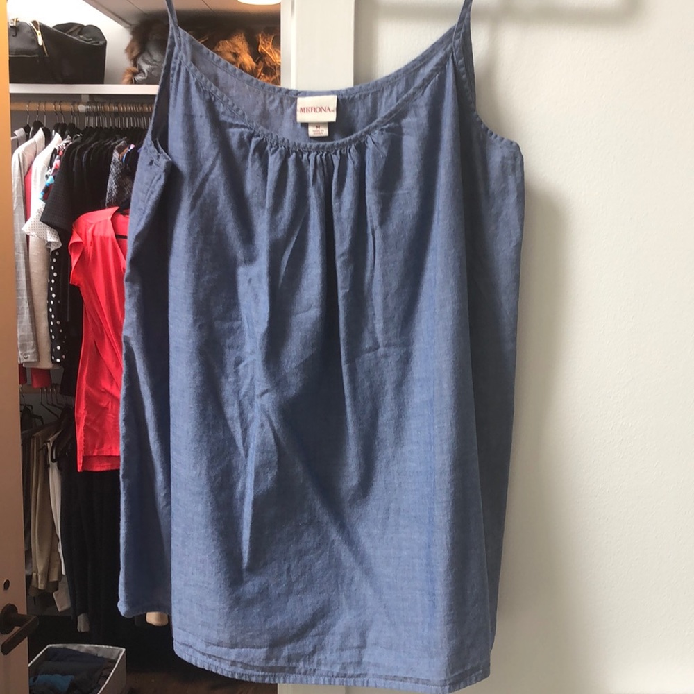 Denim strappy top